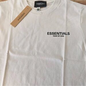 Essentials White Short Sleeve Tee Minimalist Design